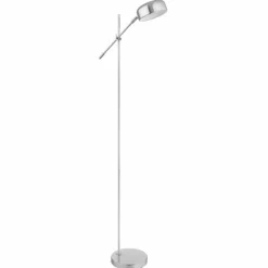 Luminaires Globo Lighting Lampadaire Globo GIANNA Chrome, 1 lumière* Lampadaires Et Lampes Sur Pied