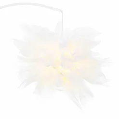 Lampes En Tissu-Luminaires Globo Lighting Lampadaire Globo ILGA Blanc, 1 lumière