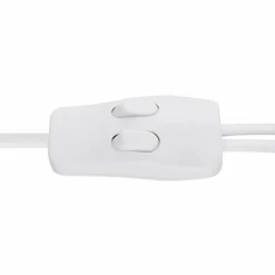 Luminaires Scandinaves-Luminaires Globo Lighting Lampadaire Globo JOWITA Blanc, 2 lumières