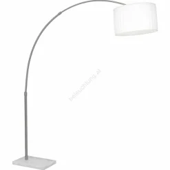 Luminaires Scandinaves-Luminaires Globo Lighting Lampadaire Globo LA NUBE Acier inoxydable, Nickel mat, Blanc, 1 lumière