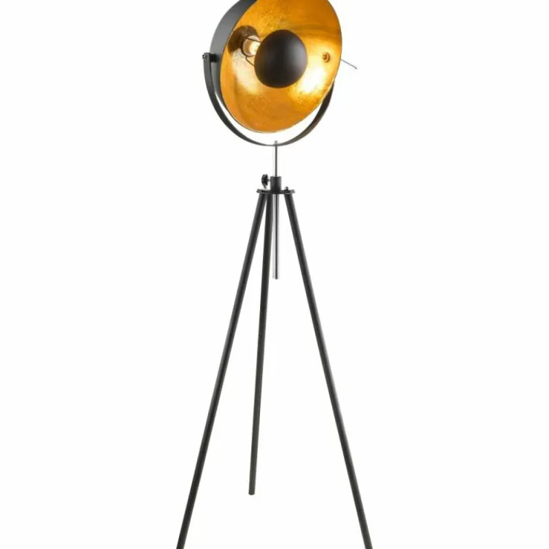 Luminaires Globo Lighting Lampadaire Globo LENN Noir, 1 lumière* Lampadaires Et Lampes Sur Pied