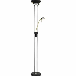 Luminaires Globo Lighting Lampadaire Globo LEONAS LED Laiton, Noir, 1 lumière* Éclairage Led