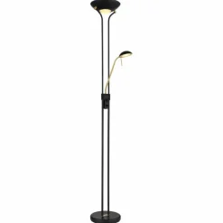 Luminaires Globo Lighting Lampadaire Globo LEONAS LED Laiton, Noir, 1 lumière* Éclairage Led