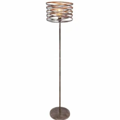 Lampes Vintages & Rétros-Luminaires Globo Lighting Lampadaire Globo MARCO Brun, Noir, 1 lumière