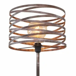 Lampes Vintages & Rétros-Luminaires Globo Lighting Lampadaire Globo MARCO Brun, Noir, 1 lumière