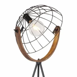 Lampes Industrielles-Luminaires Globo Lighting Lampadaire Globo NETTY Noir, 1 lumière