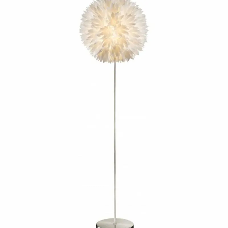 Luminaires Globo Lighting Lampadaire Globo Nickel mat, 1 lumière* Lampadaires Et Lampes Sur Pied