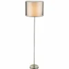 Luminaires Globo Lighting Lampadaire Globo Nickel mat, 1 lumière* Lampadaires Et Lampes Sur Pied
