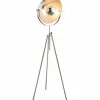 Lampes Industrielles-Luminaires Globo Lighting Lampadaire Globo NOSY Nickel mat, 1 lumière