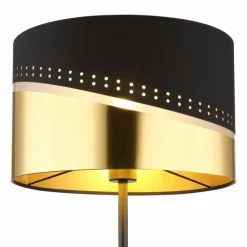 Lampes En Tissu-Luminaires Globo Lighting Lampadaire Globo OR Noir, 1 lumière