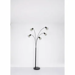 Luminaires Globo Lighting Lampadaire Globo PRISKA Noir, 5 lumières* Lampadaires Et Lampes Sur Pied