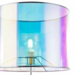 Lampes En Tissu-Luminaires Globo Lighting Lampadaire Globo PRISMA Nickel mat, 1 lumière