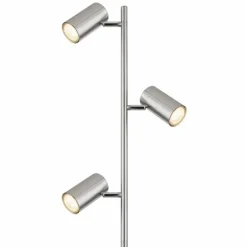 Luminaires Globo Lighting Lampadaire Globo ROBBY Nickel mat, 3 lumières* Lampadaires Et Lampes Sur Pied