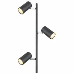 Luminaires Globo Lighting Lampadaire Globo ROBBY Noir, 3 lumières* Lampadaires Et Lampes Sur Pied