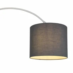 Lampes En Tissu-Luminaires Globo Lighting Lampadaire Globo SANNA Nickel mat, 1 lumière