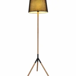 Lampes En Tissu-Luminaires Globo Lighting Lampadaire Globo TL Écru, Noir, 1 lumière