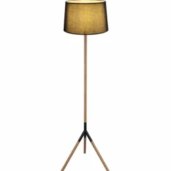 Lampes En Tissu-Luminaires Globo Lighting Lampadaire Globo TL Écru, Noir, 1 lumière