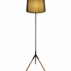 Lampes En Tissu-Luminaires Globo Lighting Lampadaire Globo TL Écru, Noir, 1 lumière