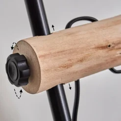 Lampes Vintages & Rétros-hofstein Lampadaire Gondo Écru, Noir, 2 lumières