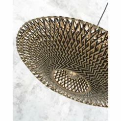 Style Boho-Chic-Good & Mojo Lampadaire BALI Noir, 1 lumière