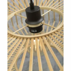 Style Boho-Chic-Good & Mojo Lampadaire BROMO Noir, 1 lumière