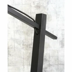 Style Boho-Chic-Good & Mojo Lampadaire BROMO Noir, 1 lumière