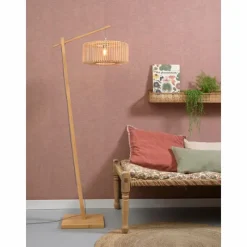 Style Boho-Chic-Good & Mojo Lampadaire BROMO Écru, 1 lumière