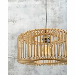 Style Boho-Chic-Good & Mojo Lampadaire BROMO Écru, 1 lumière