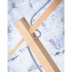 Style Boho-Chic-Good & Mojo Lampadaire BROMO Écru, 1 lumière