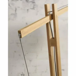 Style Boho-Chic-Good & Mojo Lampadaire CANGO Écru, 1 lumière