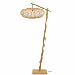Style Boho-Chic-Good & Mojo Lampadaire CANGO Écru, 1 lumière