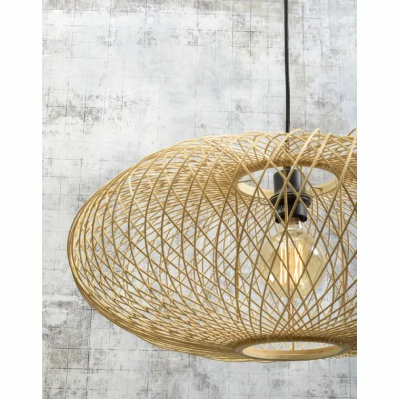 Style Boho-Chic-Good & Mojo Lampadaire CANGO Écru, 1 lumière