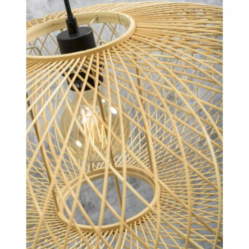 Style Boho-Chic-Good & Mojo Lampadaire CANGO Écru, 1 lumière