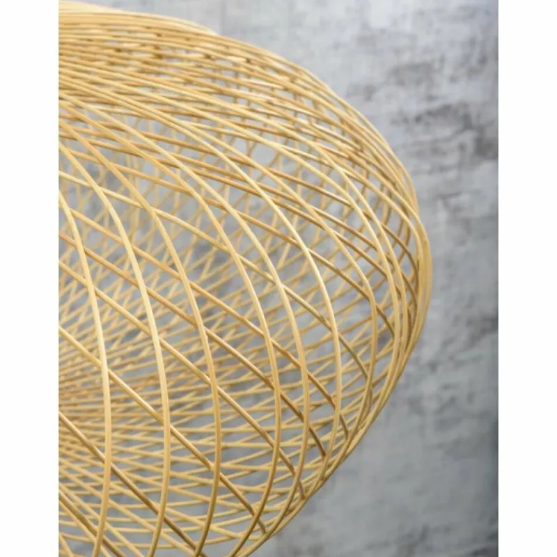 Style Boho-Chic-Good & Mojo Lampadaire CANGO Écru, 1 lumière