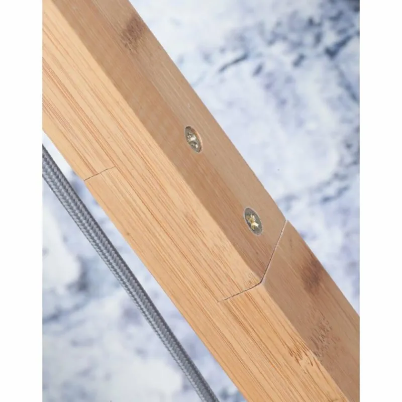 Style Boho-Chic-Good & Mojo Lampadaire CANGO Écru, 1 lumière