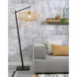 Style Boho-Chic-Good & Mojo Lampadaire CANGO Écru, 1 lumière