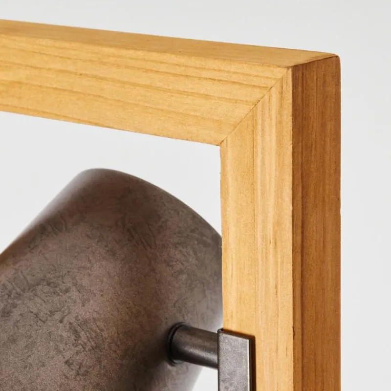 Lampes Dorées-hofstein Lampadaire Gressot Brun, Gris, 3 lumières