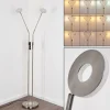 hofstein Lampadaire Gulkana LED Nickel mat, 2 lumières