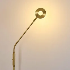 Lampes Dorées-hofstein Lampadaire Gulkana LED Or, 1 lumière