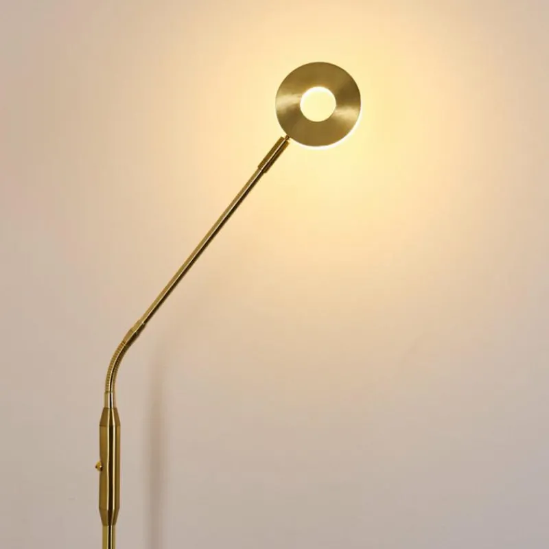 Lampes Dorées-hofstein Lampadaire Gulkana LED Or, 1 lumière