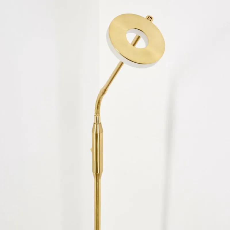 Lampes Dorées-hofstein Lampadaire Gulkana LED Or, 1 lumière