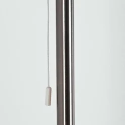 Lampes En Tissu-hofstein Lampadaire Gunstock Nickel brillant, 2 lumières