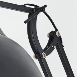 hofstein Lampadaire Hallsta Chrome, Noir, 1 lumière