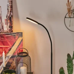 hofstein Lampadaire Haltia LED Noir, 1 lumière