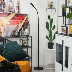 hofstein Lampadaire Haltia LED Noir, 1 lumière