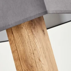 Lampes En Tissu-hofstein Lampadaire Ham Écru, Noir, 1 lumière