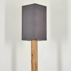 Lampes En Tissu-hofstein Lampadaire Ham Écru, Noir, 1 lumière