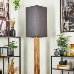 Lampes En Tissu-hofstein Lampadaire Ham Écru, Noir, 1 lumière