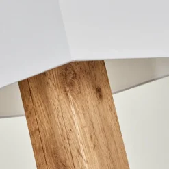 Lampes En Tissu-hofstein Lampadaire Ham Écru, Noir, 1 lumière