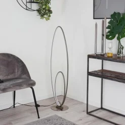 hofstein Lampadaire Harpeth LED Gris, 1 lumière